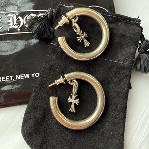 Chrome Hearts Hoop Earrings
Maltese Cross Drop Hoop Earrings set 100% Authentic